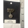 My Kid Plays Soccer New Brooch Pin Handcrafted Silver Tone