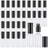 Roshtia 30 Pcs 1 oz Black Glass Spray Bottle Refillable