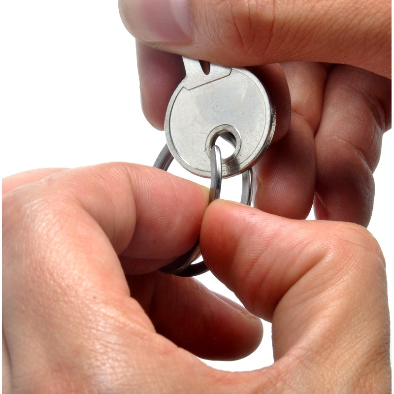 Titanium Heavy Duty Nice Elasticity Key Rings 1.18"/30mm Easy Open