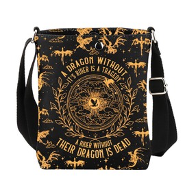 CMNIM Fourth Book Merch Gifts Dragon Rider Adjustable Crossbody Bag for Fans A Rider Without Their Dragon Is Dead Shoulder (Dragon Without CB)