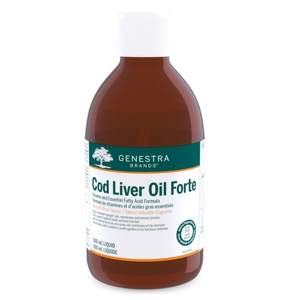 Genestra Cod Liver Oil Forte, 300ml / Natural Lemon and Orange
