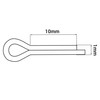 SKIR'CO (1000 pcs) Zinc Plated Steel Cotter Pins 1 x