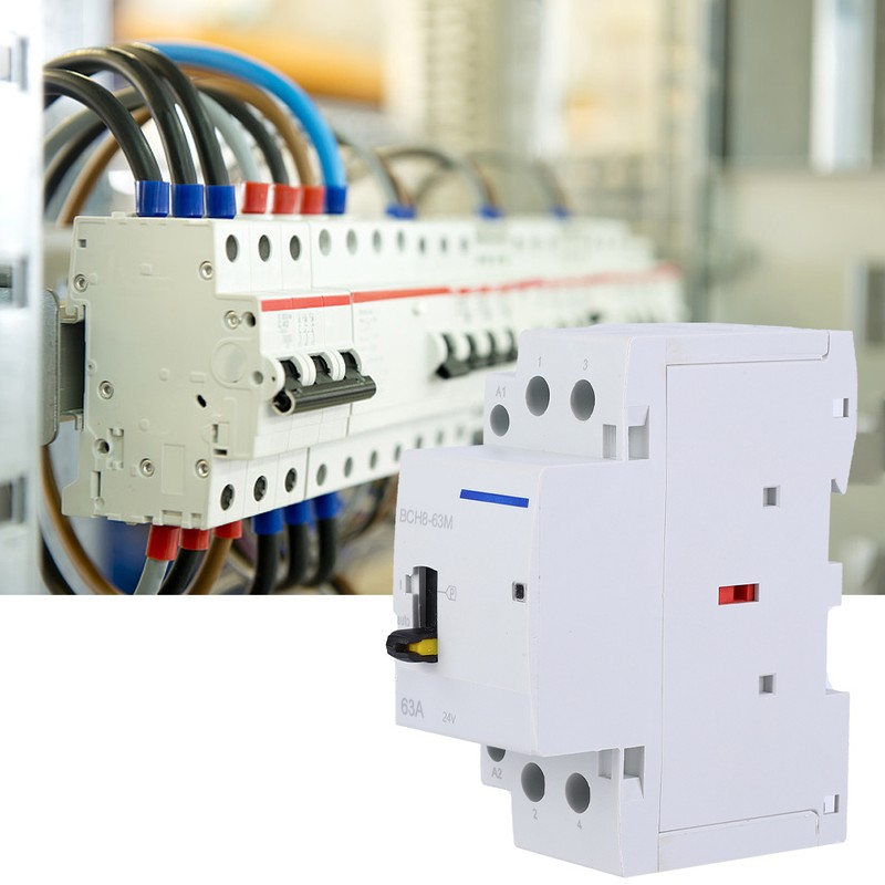 BCH8-63M 2P 63A 24V DIN Rail Household AC Contactor with