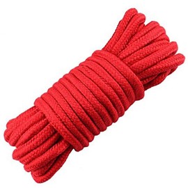 Wolike 10 Meters Long Ropes 7mm Thickness,Camping Rope,Garden, Boating, Pets,Climbing rope,Multi Purpose Utility Ropes (Red, 10)