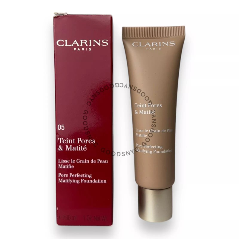 Clarins 2-PACK Clarins Pore Perfecting Mattifying Foundation, 05 Nude Cappuccino