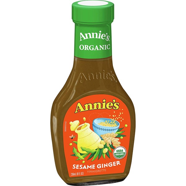 Annie's Organic Gluten Free Sesame Ginger Vinaigrette Dressing 8 fl oz Bottle