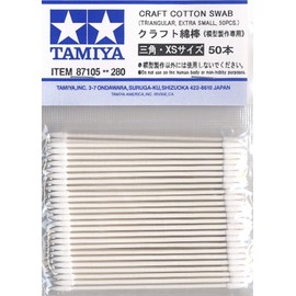 TAMIYA Craft Cotton Swab, Triangle XSmall 50 p TAM87105