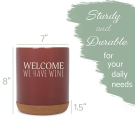 Elanze Designs This Is A Bad Place For A Diet Ceramic Cork Bottom Red Large Capacity Utensil Holder Crock for Countertop Storage, Stylish & Durable for Spoons, Spatulas, and Cooking Tools