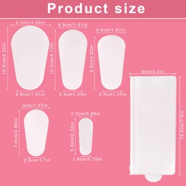 Goktvai 20pcs Makeup Brush Covers Set with 7.6in/19.5cm Storage Bag, Multiple Sizes Plastic Dustproof Cosmetic Brush Protectors for Travel Daily Storage