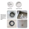 GWAWG Drain Stoppers 5PCS Rubber Plugs Bathtub Plugs Various sizes