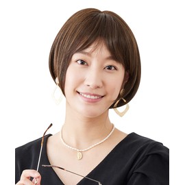 Medical Small Face Wig Fit Adult Bob Short Wig Full Wig (Natural Brown)
