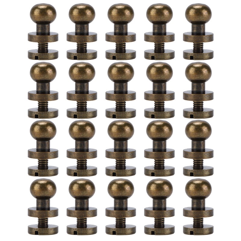 20set Brass Rivets Bronze Wear Resistance Luggage Hardware Accessories for