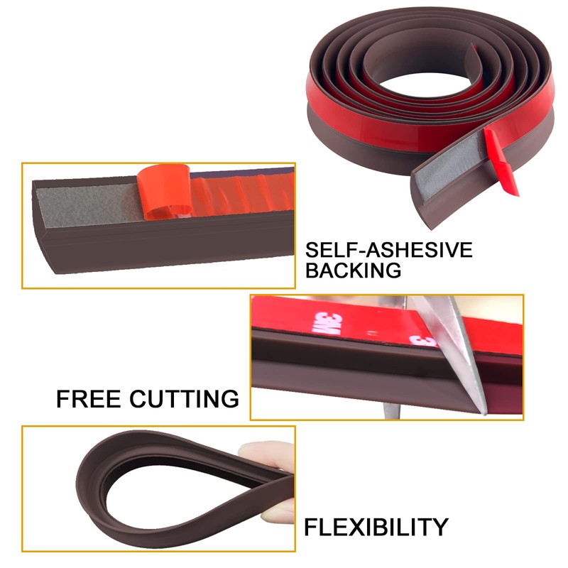 Floor Rubber Transition Strip Self Adhesive Carpet to Tile Transition