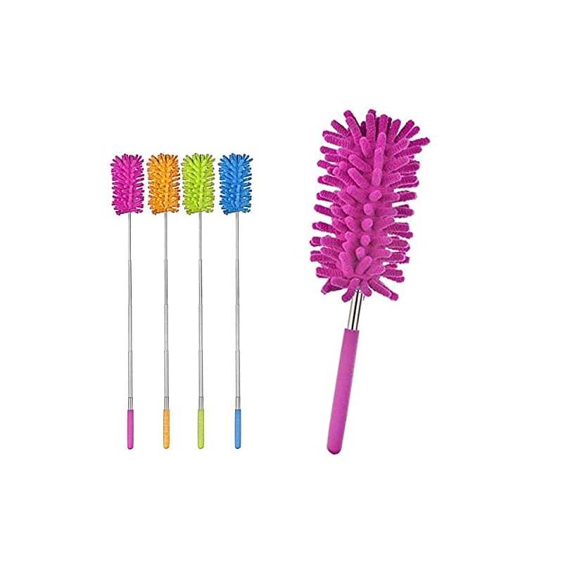 1 x EXTENDING TELESCOPIC MICROFIBRE CLEANING MULTIFUNCTIONAL DUSTER, FEATHER BRUSH,