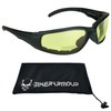 Bikershades Bifocal Safety Motorcycle Glasses Night Yellow Z87 +1.50