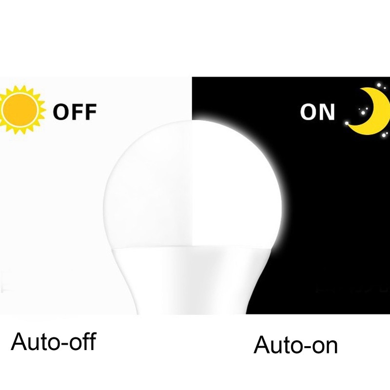 LED Induction Bulb 12W 1080LM Light Control Motion Sensor Dusk
