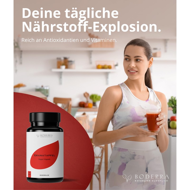 Pomegranate Extract Capsules High Dose 40% Ellagen Acid - Pack