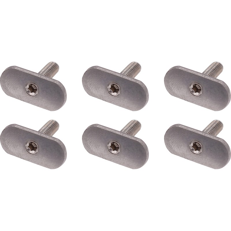 6pcs 304 Stainless Steel M6 Threads Kayak Rail/Track Screws &
