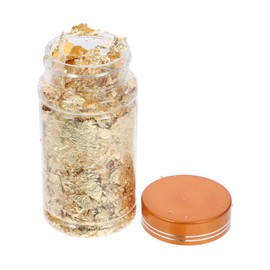 Hohopeti 3pcs Gold Silver Foil Paper for Nail Case Decoration Craft Easy to Apply Glitter Stickers for Unique Style Creative Decor