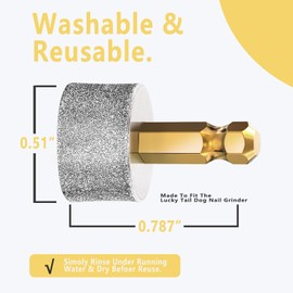 IVEKEN Dog Nail Grinder Replacement Head Drills Pet Nail Grinder Replacement Professional Spare Grinding Head for Dog Claw (10Pieces)