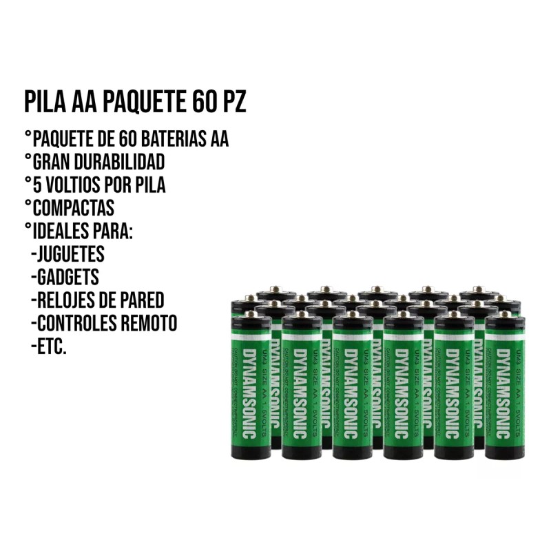 Control Expert Pila Aa Jafepa Paquete 60pz Economica Mayoreo!