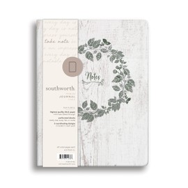 Southworth Large Flex 3-Pack Journals, 6.5" x 8.5", Rustic and Weathered Design, Premium 24 lb/89 gsm Paper, 64 Lined Sheets Each (91436)