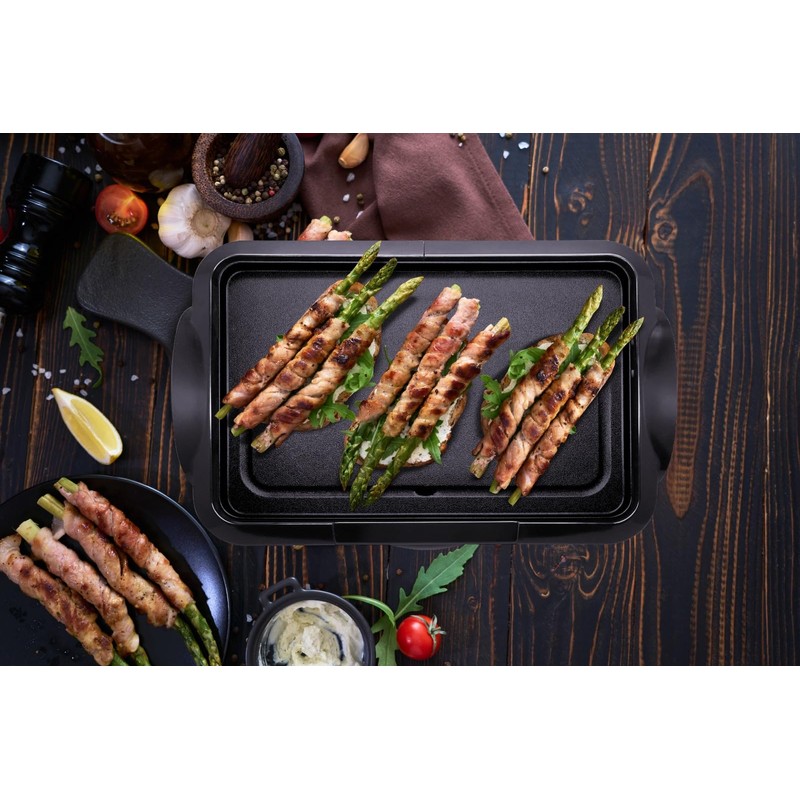 Lumme Electric Griddle with Removable Temperature Control, Immersible Flat Top