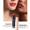 Matte & Moisten Lipstick Set - 2pcs Fruity Moisturizing Lipsticks,