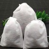 100 Pcs Disposable Tea Filter Bags Empty Cotton Drawstring Seal