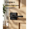 Goldenwarm Matte Black Door Handles Interior, Zinc Alloy Heavy Duty