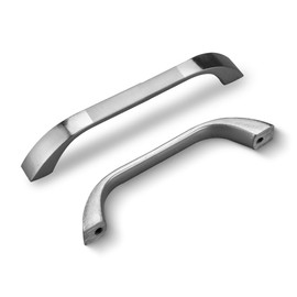 SPDYCESS Pack of 10 Cabinet Pull Handles, D-Shape Drawer Pulls Door Handle for Kitchen and Bathroom Cabinets Cupboard, Hole Spacing 96mm, Silver