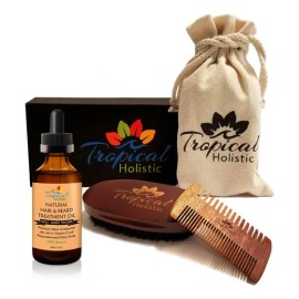 Kit De Cuidado De Barba Holístico Tropical Natural Para Homb