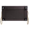 MyGift 26 Inch Industrial Brown Metal Entryway Boot Tray with