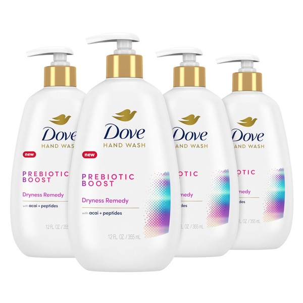 Dove Prebiotic Boost Hand Wash Soothing Therapy 4 Count for