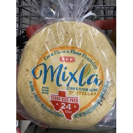 H?E?B Mixla Mixed Corn & Flour Blend Tortillas 24 count each bag (3 bags total) Tortilla Mixta de Harina y Maiz HEB