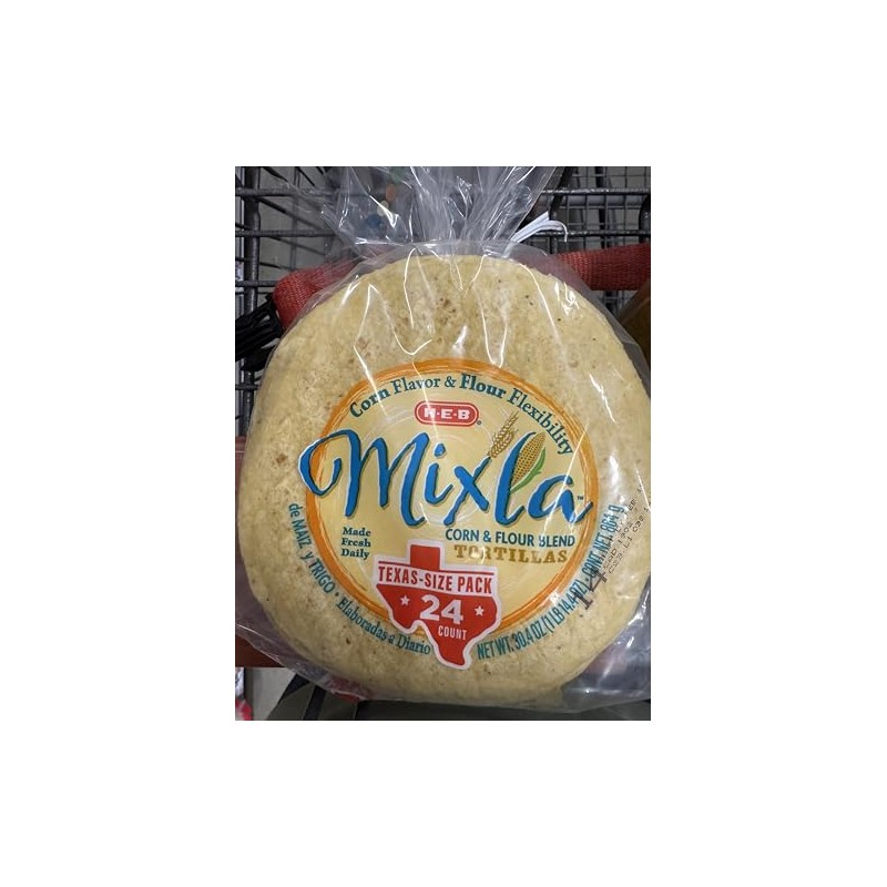 H?E?B Mixla Mixed Corn & Flour Blend Tortillas 24 count