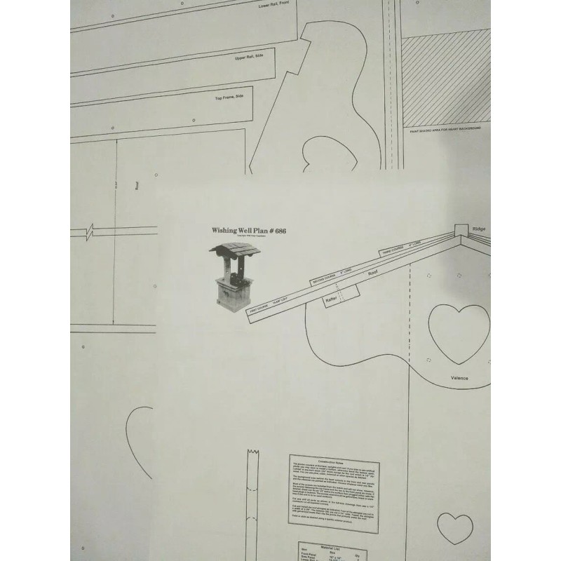 Blueprint Plan To Make Backyard Wishing Well Planter