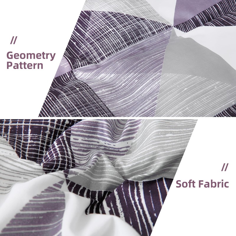 Duvet Cover Set Double Size Geometry Beddding Set with pillowcases