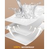 Zenzy 3" Queen Waterproof Mattress Topper Cover, [100% Waterproof] [Ultra-Soft]