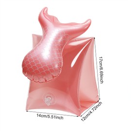 Swim Arm Floats Penta Angel 2Pcs PVC Cute Cartoon Inflatable Arm Band Flotation Sleeves Tubes Blow Up Water Rings for Little Girls Boys Summer Outdoor Swimming Pool Beach Party…