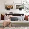 ZWJD Rust Pillow Covers 24x24 Set of 2 Chenille Pillow
