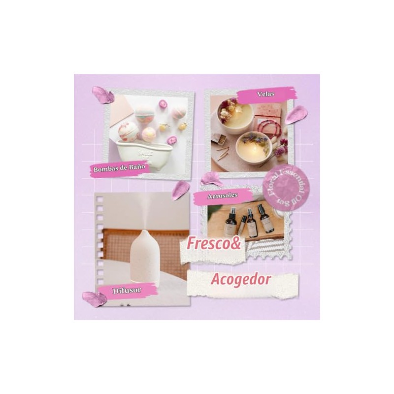 SALKING Set de Aceites Esenciales Florales, 6 x 10 ml