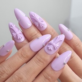 Macaron Chrome Handmade Nail Tips - Ballerina / 마카롱 크롬 수제네일팁 - 발레리나