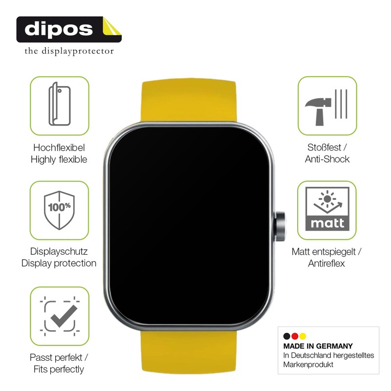 dipos FLEX 2x Schutzfolie matt passend für BANLVS G59 1.83