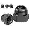 Qrity 5 Pcs Acorn Cap Nuts, M10 Black Carbon Steel