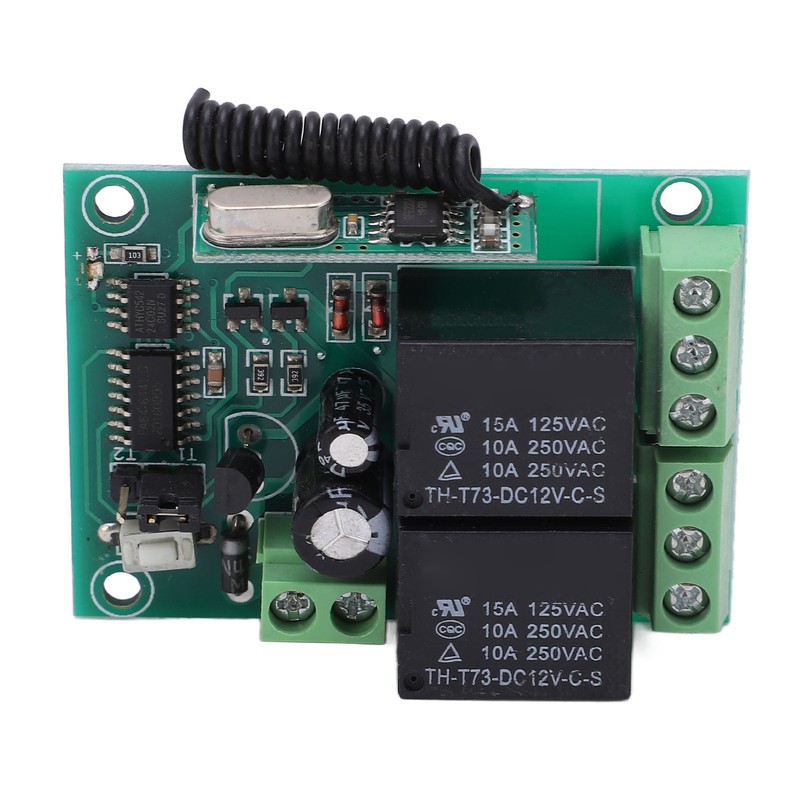 Wireless Relay Remote Control Kit DC12V 75ft Range Universal Transmitter