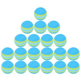 BESPORTBLE 20pcs Eva Golf Rainbow Balls Soft Training Balls for Indoor Practice Lightweight Design for Safe Use for Chipping and Putting Games
