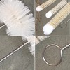 Coralpearl Bottle Brushes Thin Long Handle X 4, Skinny Wire