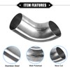 X AUTOHAUX 2 Pcs Bend Elbow Pipe Tube, 2.01" OD