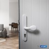 XFORT Uros White Door Handle, (PZ 92mm, Screw Hole Distance
